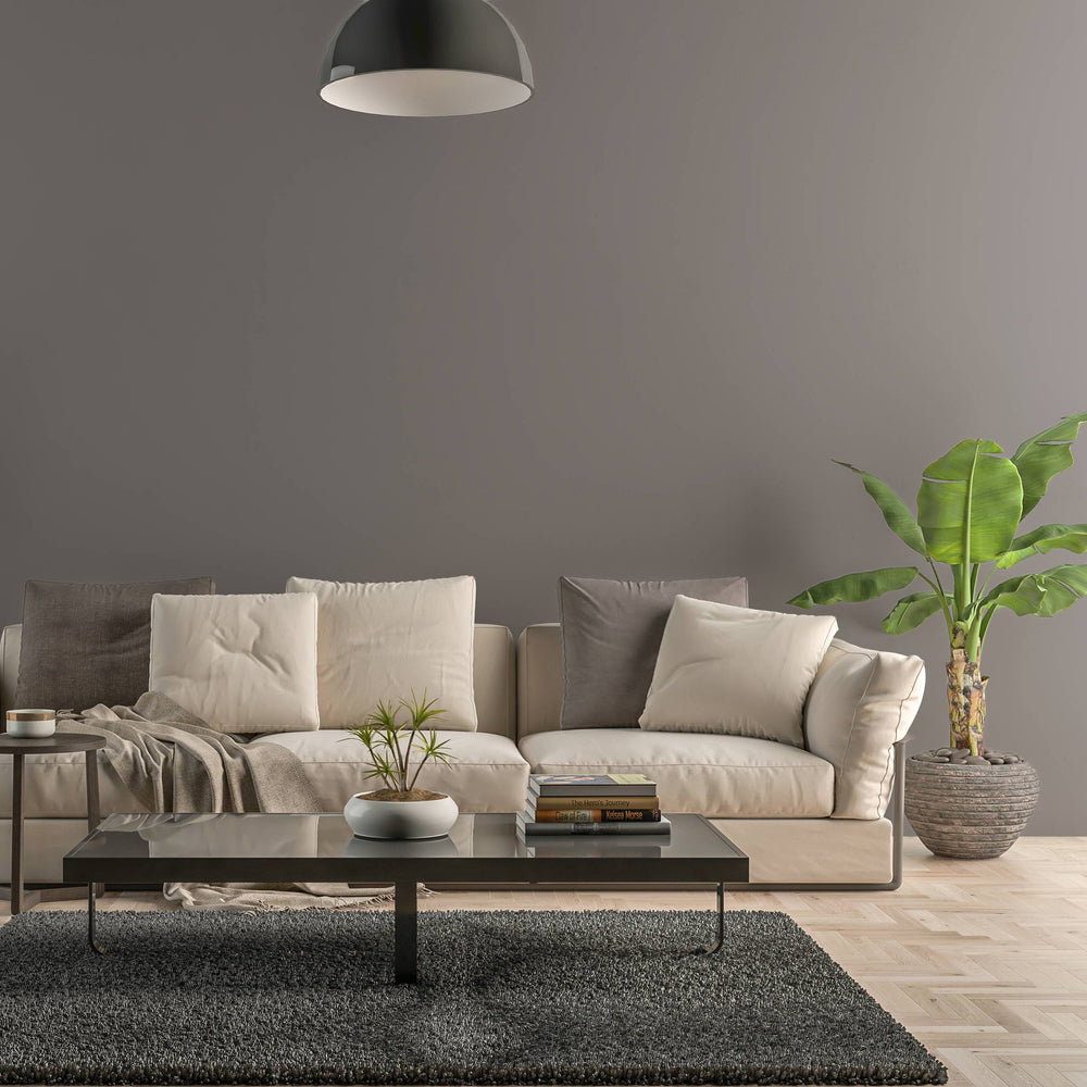 Bild eines Wohnzimmers mit gestrichener Wand in Yellowchair Kreidefarbe Nr. 173