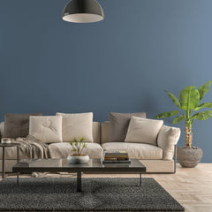 Bild eines Wohnzimmers mit gestrichener Wand in Yellowchair Kreidefarbe Nr. 235