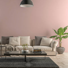 Bild eines Wohnzimmers mit gestrichener Wand in Yellowchair Kreidefarbe Nr. 91