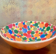 Schale in allen Yellowchair POP ART Farben gepunktet