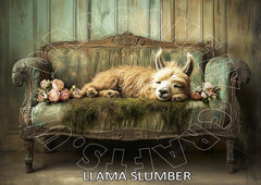 Llama Slumber – Reispapier 40g/m²