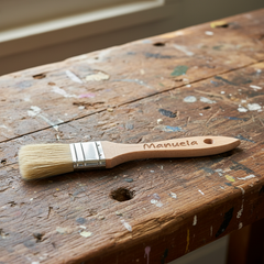 Pinsel mit individueller Beschriftung (maximal 12 Buchstaben)