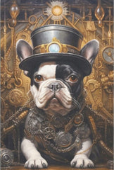 Steampunk Frenchie 2 - Seidenpapier Stärke 18 llb