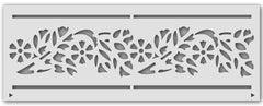 Pochoir Mural - Bordure - Floraison