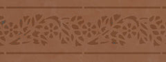 Pochoir Mural - Bordure - Floraison
