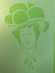 Stencil - Black Forest woman