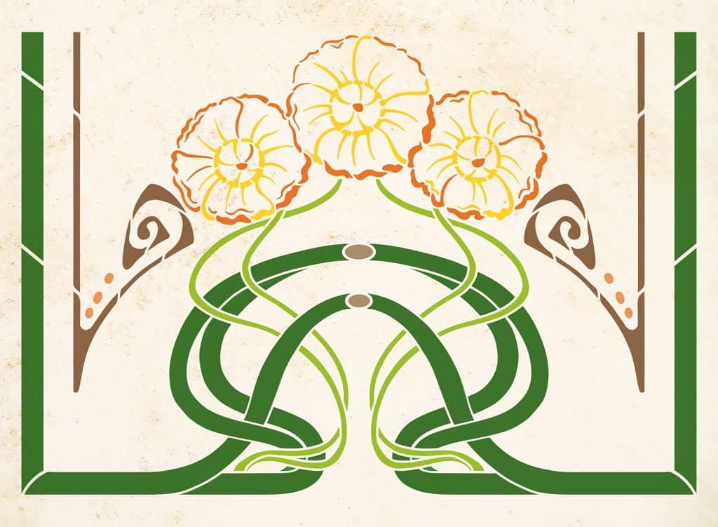 Schablone - Jugendstille