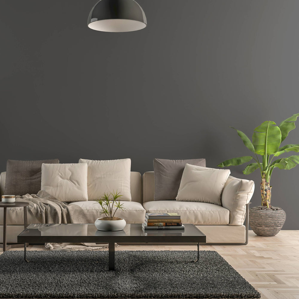 Bild eines Wohnzimmers mit gestrichener Wand in Yellowchair Kreidefarbe Nr. 10