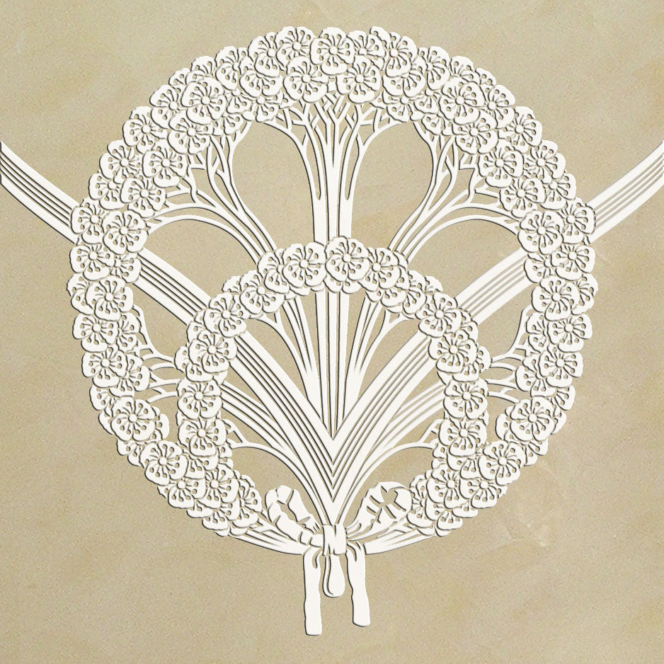 Schablone - Blütenkranz