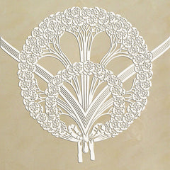 Schablone - Blütenkranz