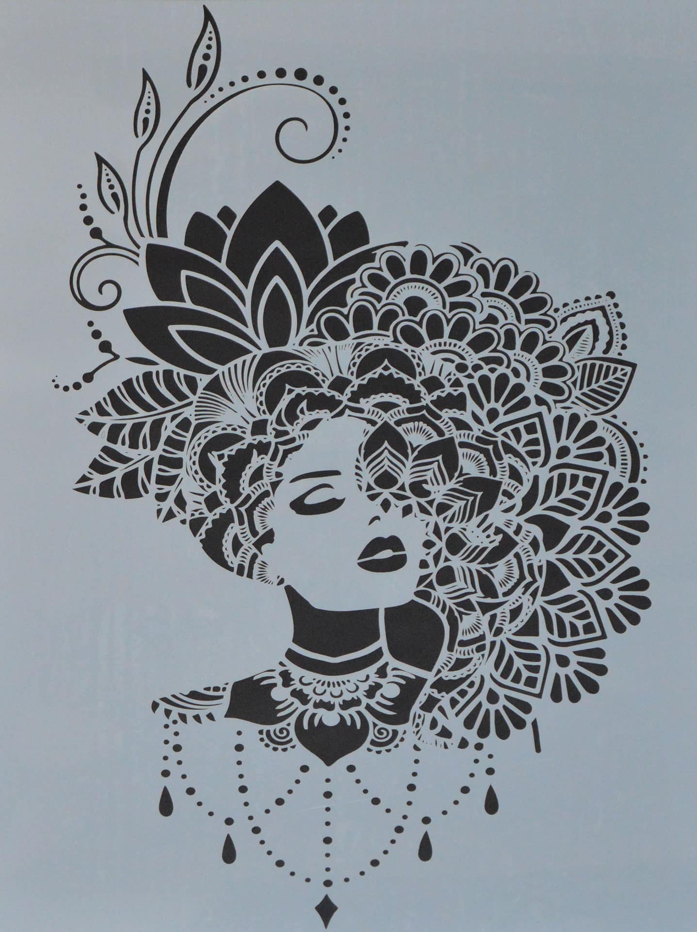 Schablone - artdeco Woman