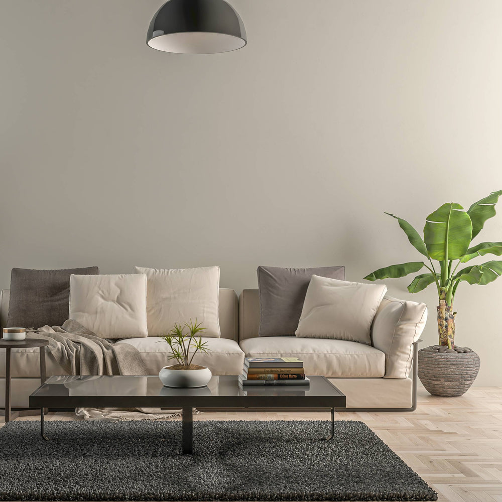 Bild eines Wohnzimmers mit gestrichener Wand in Yellowchair Kreidefarbe Nr. 22