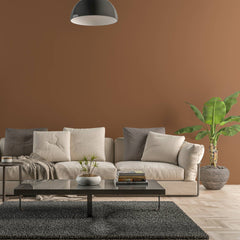 Bild eines Wohnzimmers mit gestrichener Wand in Yellowchair Kreidefarbe Nr. 272