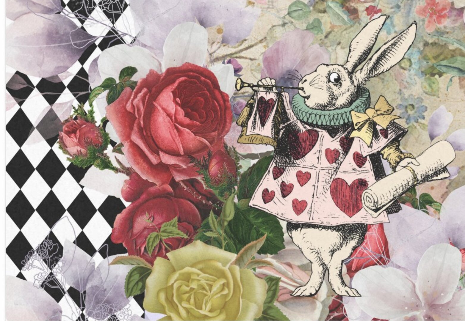 Vintage Alice in Wonderland - Seidenpapier 26,6 g/m²