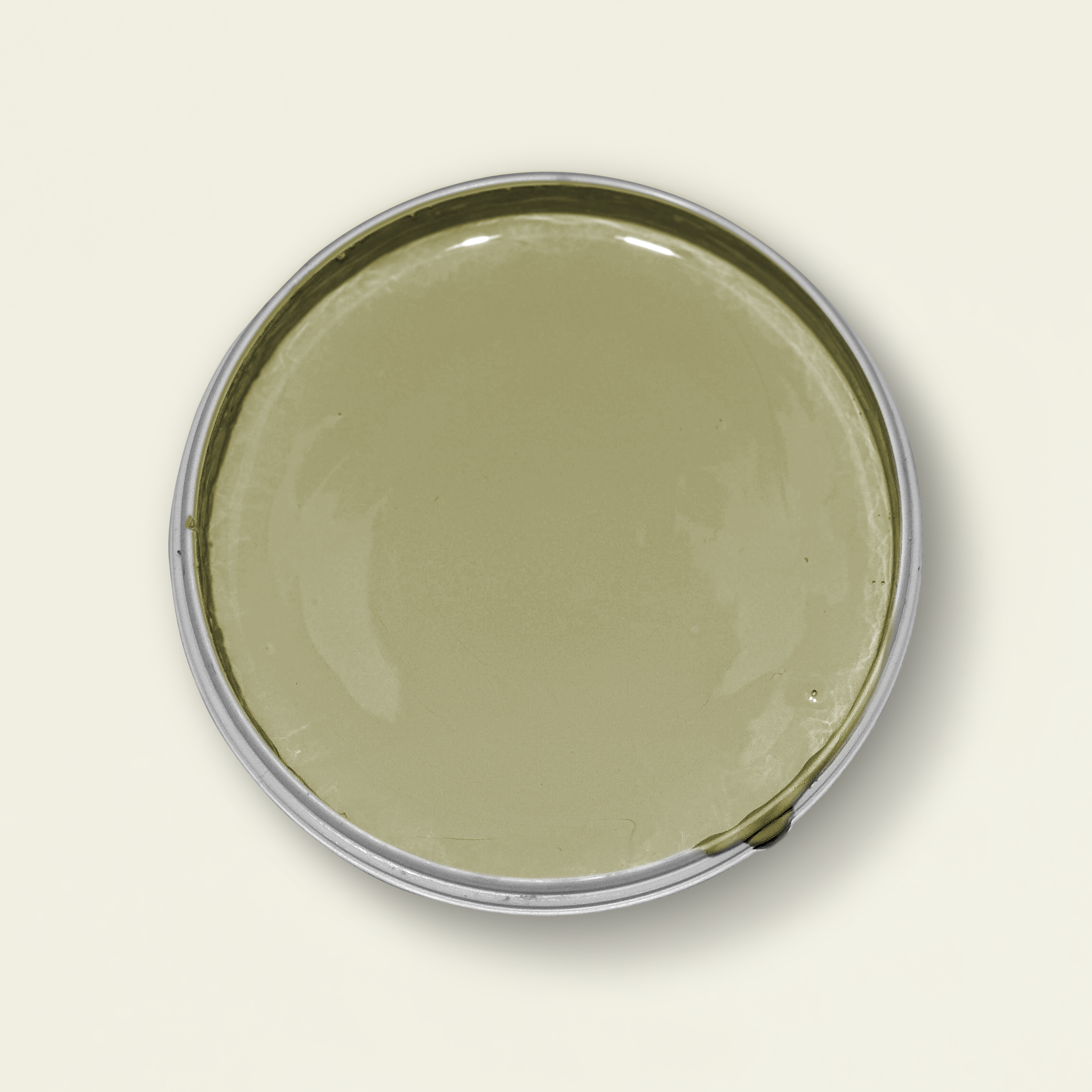 Blick in die offene Dose Yellwochair Nr. 375 Olive