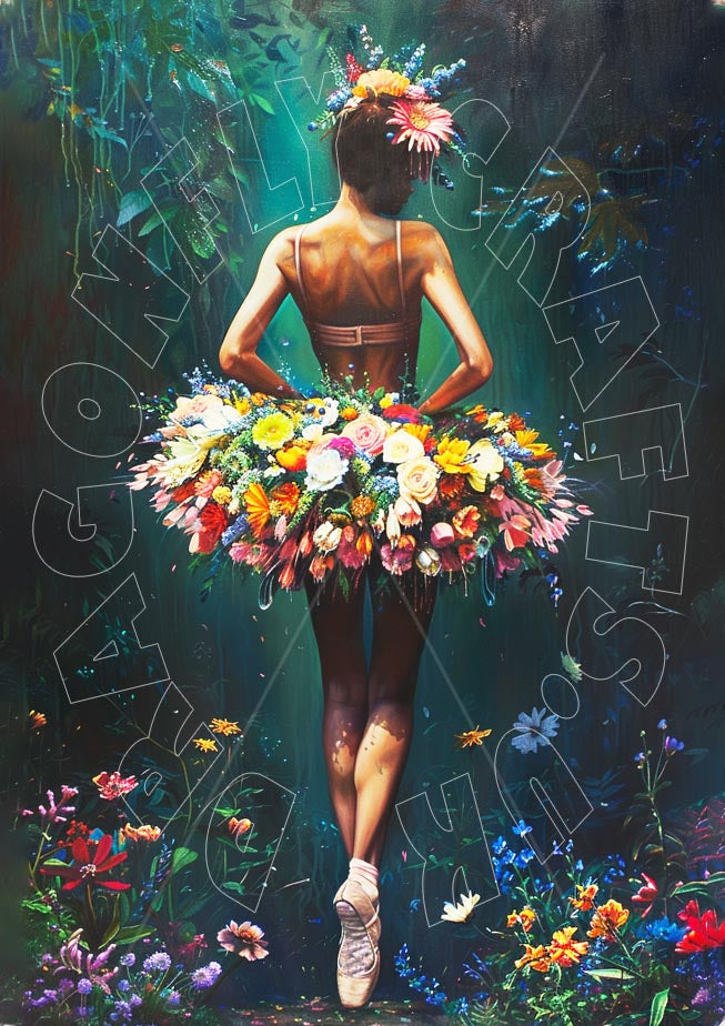 Floral Ballet – Reispapier 40g/m²
