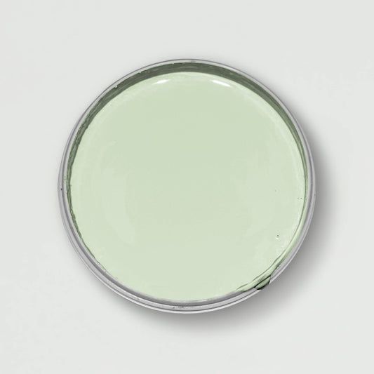 Blick in die geöffnete Yellowchair Kreidefarbe Dose Nr. 329 G