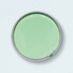 Kreidefarbe Salbeigrün - Blick in die geöffnete Yellowchair Kreidefarben Dose Nr 121