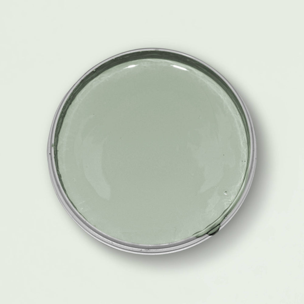 Blick in die geöffnete Yellowchair Kreidefarbe Dose Nr. 38 G