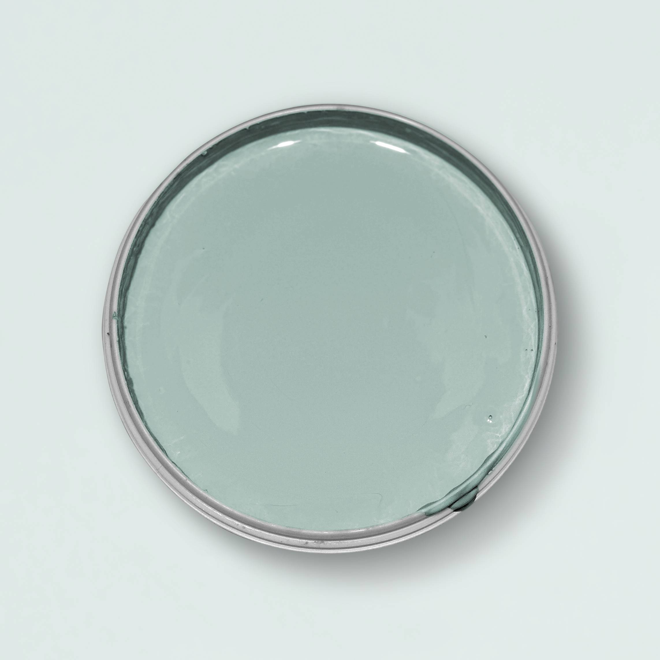 Blick in die geöffnete Yellowchair Kreidefarbe Dose Nr. 372 B