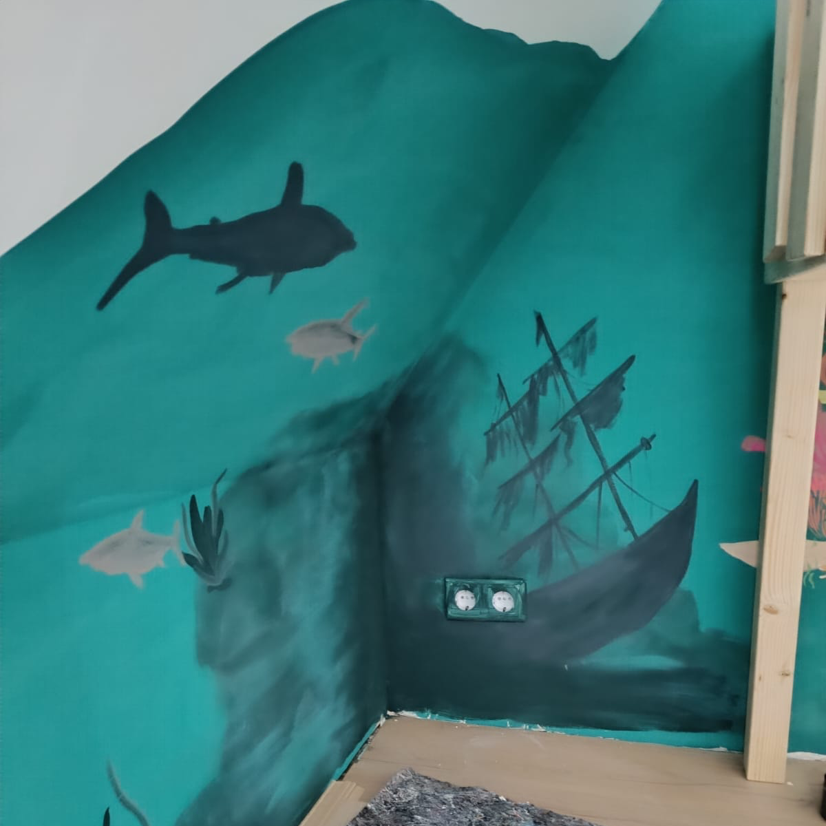 peinture à la craie yellowchair no. 2 / deux / bleu