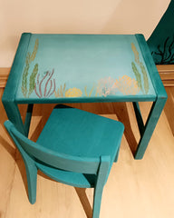 peinture à la craie yellowchair no. 2 / deux / bleu