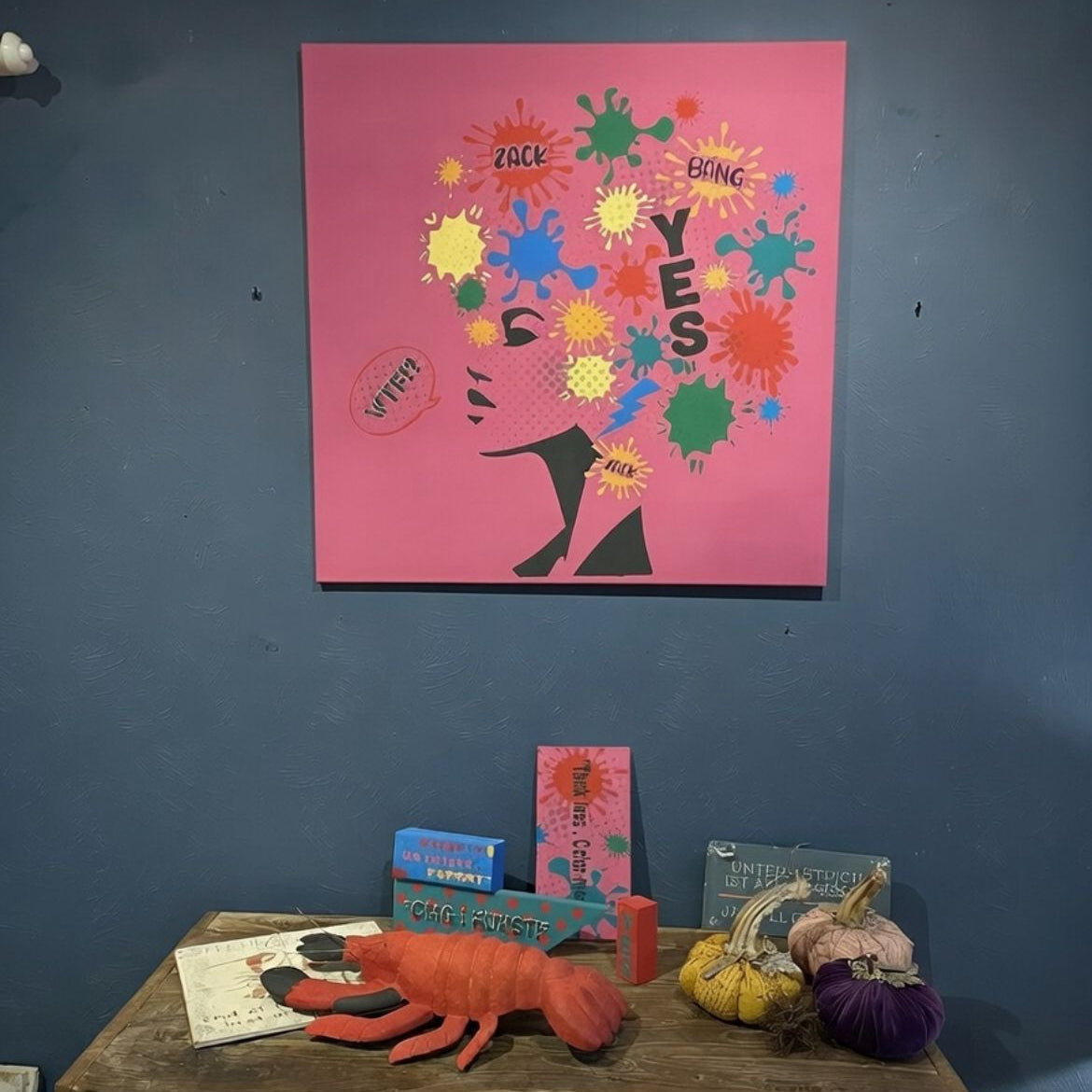 peinture à la craie yellowchair no. 2 / deux / bleu