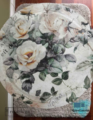 Decoupage Papier mit Blumen