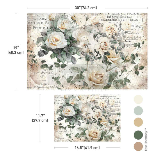 Decoupage Papier mit Blumen
