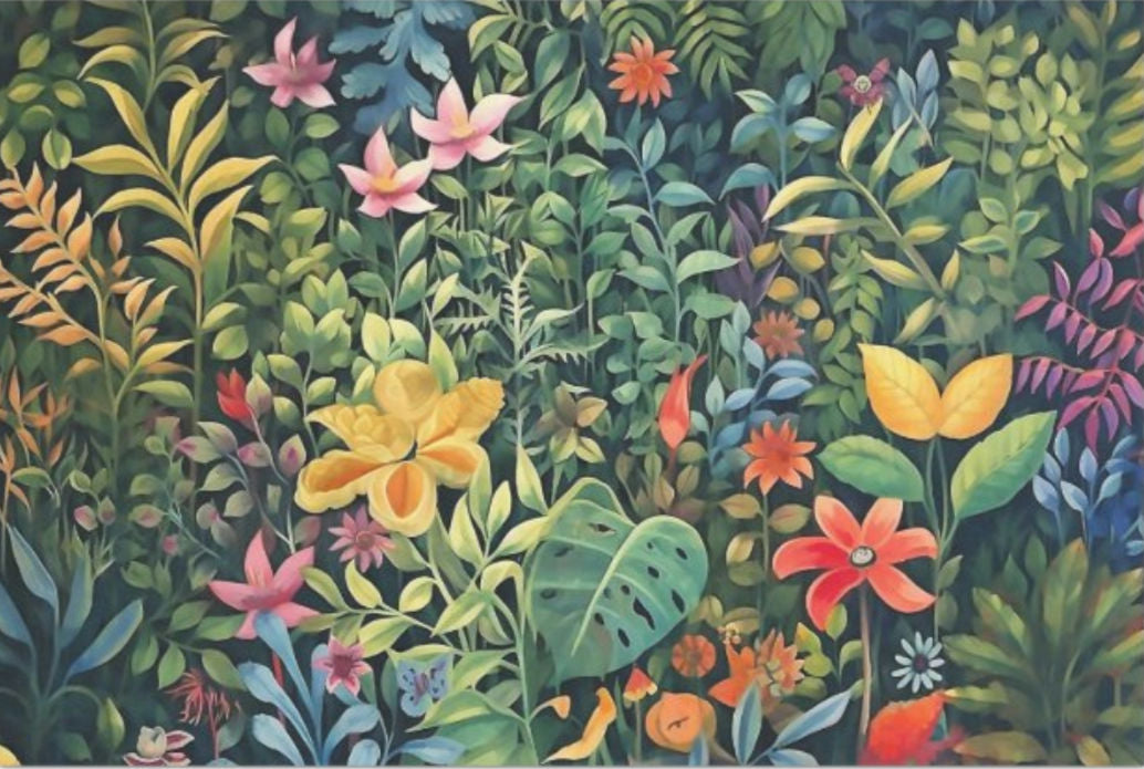 Jungle Foliage 2 - Seidenpapier  Stärke 18 llb