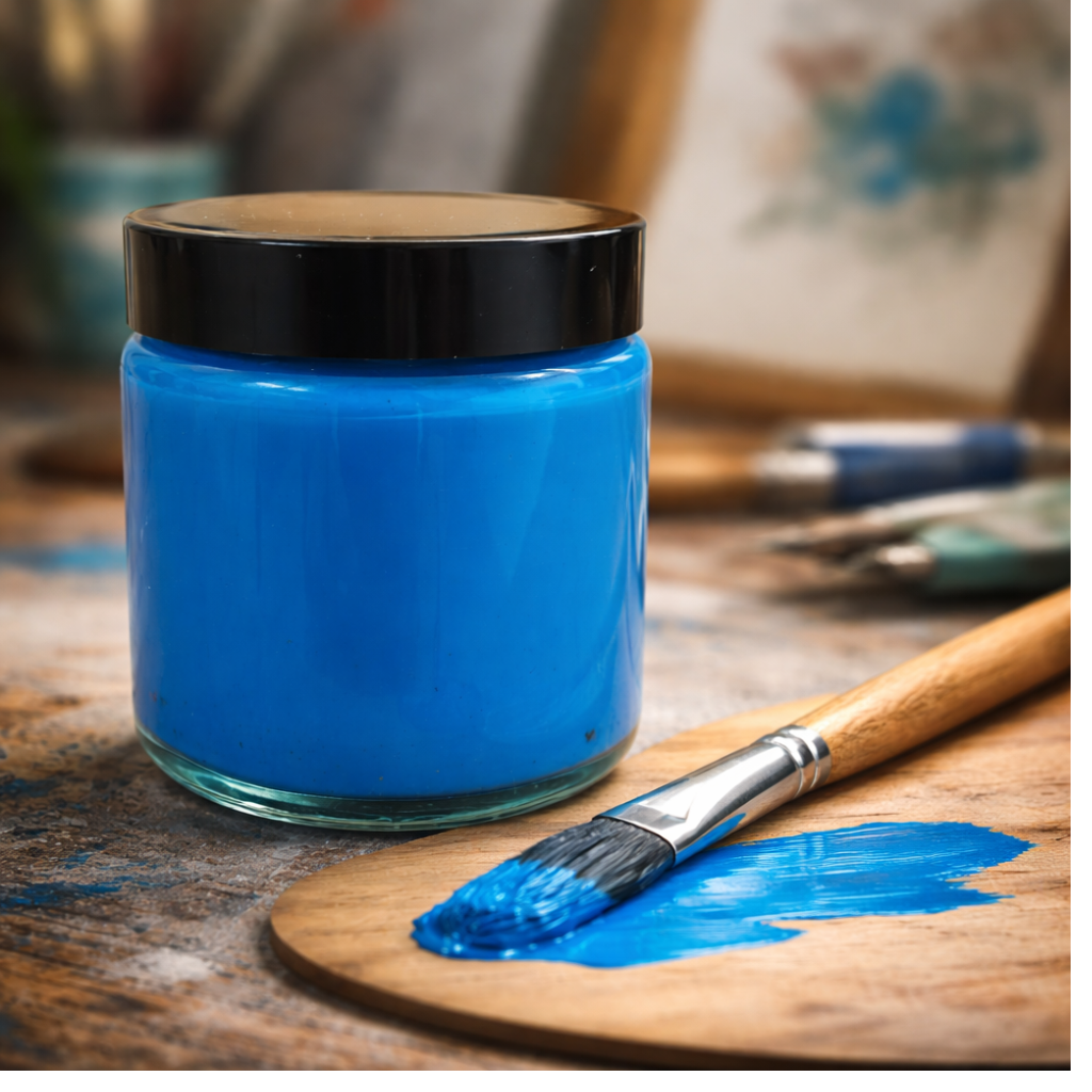 peinture à la craie yellowchair no. 2 / deux / bleu