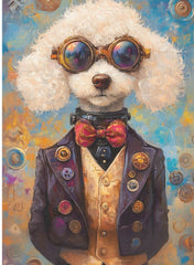 Steampunk Dog - Seidenpapier  Stärke 26,6 g/m²