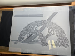 Schablone - Blütenkranz