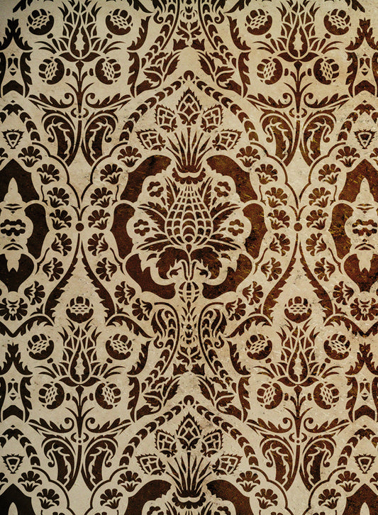 Pochoir mural - Garden Party