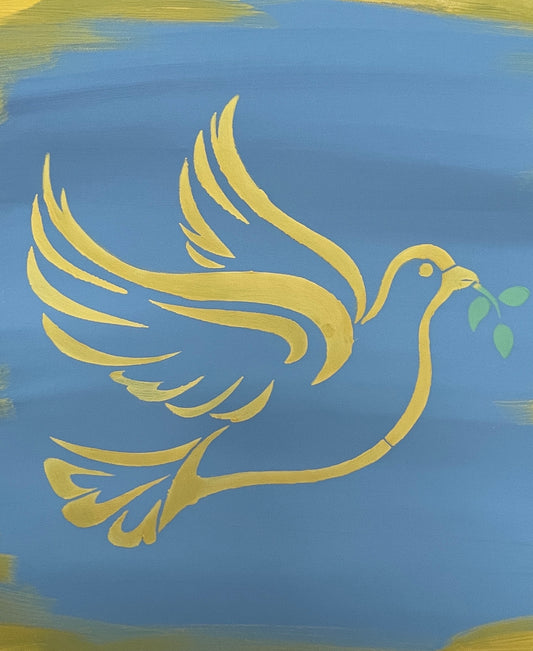 Pochoir "Peace Dove" XL - NOUS FAISONS UN DON