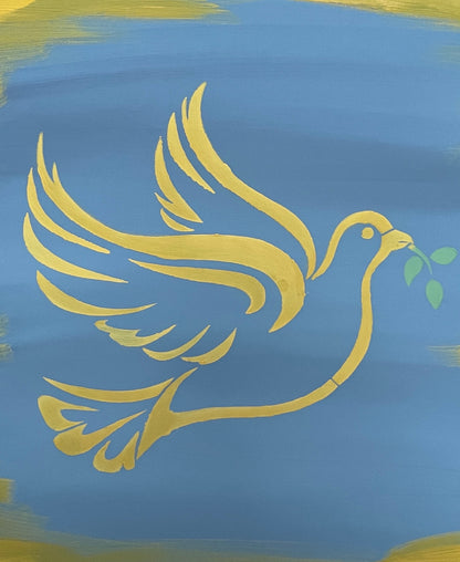 Pochoir "Peace Dove" S - NOUS FAISONS UN DON